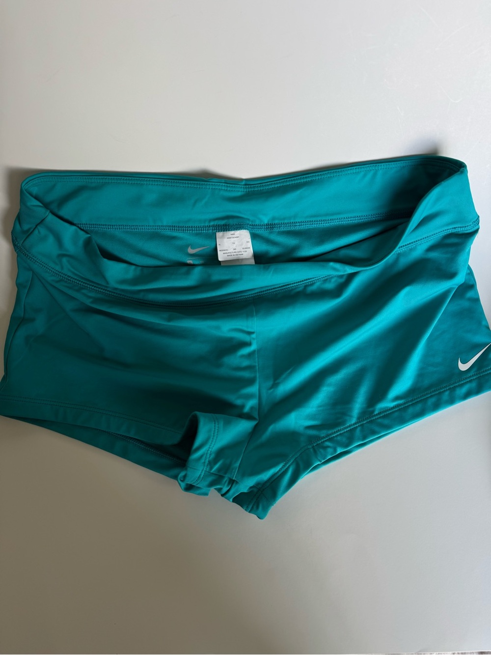 Nike Women's Teal Athletic Bike Shorts